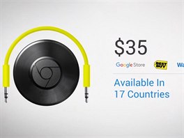 Také Google Chromecast Audio stojí 35 USD.