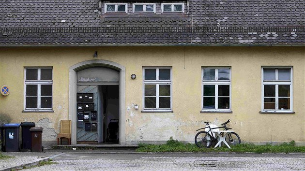 Pstavek bvalho koncentranho tbora v Dachau, kter byl pestavn na ubytovnu pro bezdomovce a uprchlky (22. z 2015)