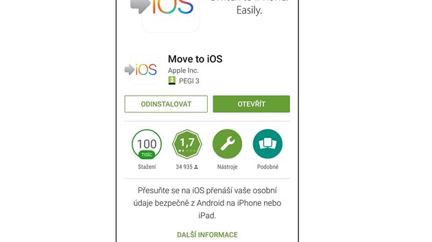 Aplikace Move to iOS