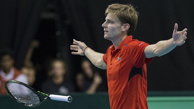 David Goffin v semifinle Davis Cupu.