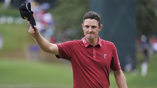 Justin Rose zdrav divky na osmnct jamce turnaje Tour Championship v Atlant.