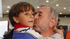 Usáma Abdul Mohsen se synem Zaidem (16. záí 2015)