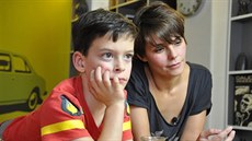 Herečka Renata Prokopová s osmiletým synem Františkem, který se narodil...