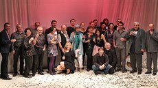 Ud�lování cen Horác v jihlavském Horáckém divadle.