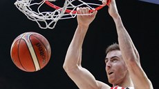 panlský basketbalista Victor Claver ve finále mistrovství Evropy.