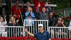 Jordan Spieth vítzí na turnaji Tour Championship v Atlant.