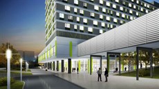Takto by ml vypadat nový pavilon chirurgie v areálu Fakultní nemocnice v Plzni...