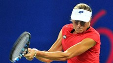 Denisa Allertová na tenisovém turnaji v Kuang-�ou