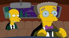 Montgomery Burns a Waylon Smithers ze seriálu Simpsonovi