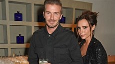 David Beckham a Victoria Beckhamová  (Londýn, 22. záí 2015)