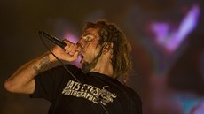 Randy Blythe, zpěvák kapely Lamb of God, na festivalu Rock in Rio (24. září...