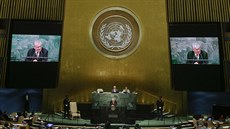 Prezident Milo Zeman ení v OSN.