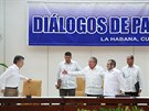 Kolumbijský prezident Juan Manuel Santos se seel v Havan s lídrem FARC...