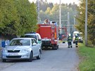 Policie a hasii  zasahují u odstaveného railjetu v Opatov.