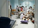 Traumacentrum Léka bez hranic v Kundúzu bhem boj afghánských ozbrojených...