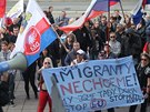 Nrodn Demokracie, demonstrace proti uprchlkm a EU (3.10.2015)