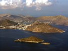 Ostrov Kalimnos severn od ostrova Kos