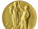Medaile pro nositele Nobelovy ceny za fyziku. Tento kus byl udlen v roce 1988...