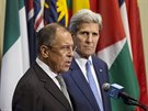 Sergej Lavrov a John Kerry, ministi zahranií Ruska a Spojených stát (1....