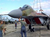 Stíhací letoun MiG-29.