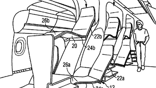 Patent na nov een sedadel cestujcch v letadlech Airbus