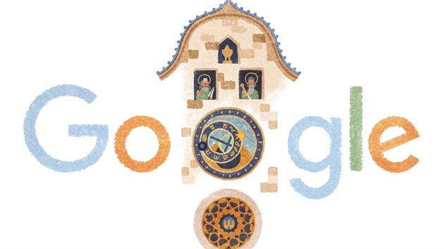 Doodle, kterým google.com 9. �íjna 2015 p�ipomíná 605. výro�í první písemné...