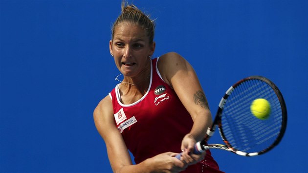 Karolna Plkov na turnaji v Pekingu