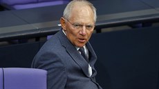 Německý ministr financí Wolfgang Schäuble na  zasedání Spolkového sněmu (1....