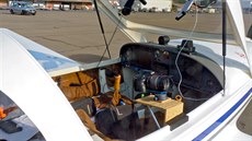 Kabina letadla Dynamic WT9 vybavená kamerami a dalí elektronikou