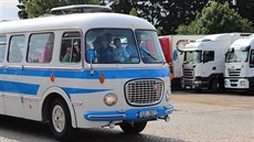 Autobusy �koda RTO si vyslou�ily kv�li svému tvaru ozna�ení okurka. V...