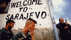 Welcome to Sarajevo, snímek amerického fotografa Rona Haviva