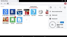 Mobilní verze prohlíee Opera umí etit penesená data a má i adu dalích...