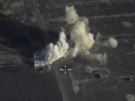 Ruské nálety v syrské provincii Latakía. Podle Moskvy smovaly na velící...