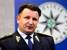 Policejní prezident Tomá Tuhý na tiskovém brífinku k zásahu Útvaru pro...