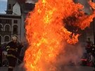 Olomou�t� hasi�i v z��� na Horn�m n�m�st� n�zorn� p�edvedli, jak nebezpe�n� je...
