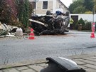 Vážná dopravní nehoda v Dýšině na Plzeňsku (18. 10. 2015)