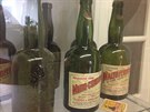 Archiv starých sklenic pro maltonová vína.