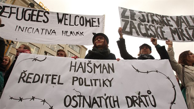 Demonstrace na Vclavskm nmst v Praze (17. jna 2015)