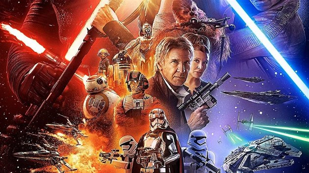 Na oficilnm plaktu, kter uvolnilo studio Disney a Lucasfilm v nedli, se krom Hana Sola (Harrison Ford), princezny Leii (Carrie Fisherov) nebo chlupe vejkala objevuj nov postavy jako samotsk dvka Rey (Daisy Ridley) nebo Finn (John Boyega), kter se svtu v prvnm traileru pedstavil jako stormtrooper.