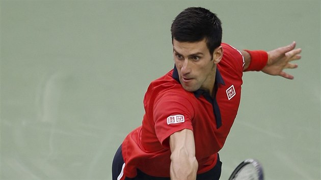 Novak Djokovi ve finle turnaje v anghaji