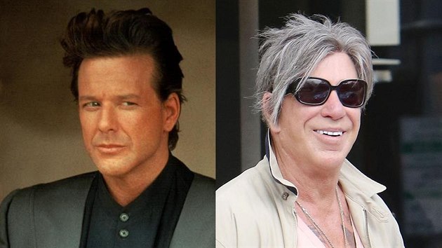 Mickey Rourke v 80. letech a v roce 2015. Z kdysi velkho hollywoodskho feka je dnes otekl ddeek, kter si vbec nen podobn. Rourke piznv, e plastiky byly patn npad.