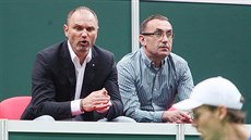 Ivan Langer a Ivan Kyselý se spolu rádi zajdou podívat na tenis. Takto spolu v...