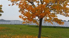 Solární panely v Ševětíně