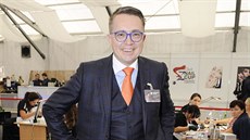 Roman mucler zavítal na praský kosmetický veletrh Interbeauty Expo Praha aby...