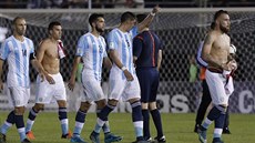 Zachmuřené tváře argentinských fotbalistů svědčí o tom, že s remízou s...