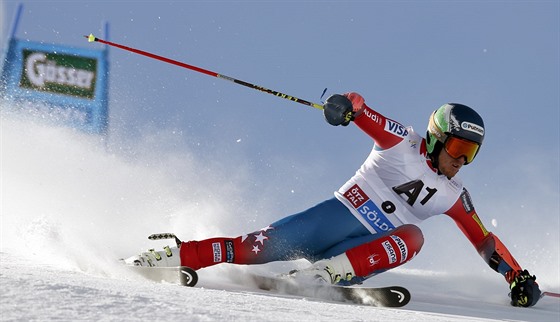 Ted Ligety v obím slalomu Svtového poháru v Söldenu