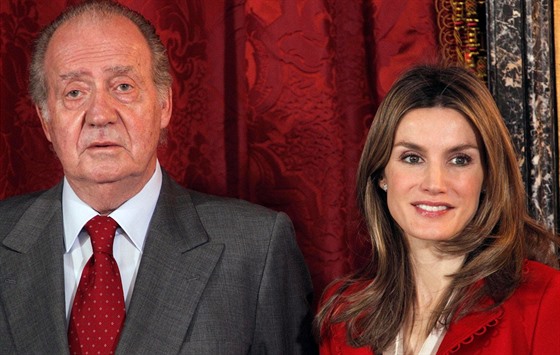 panlský král Juan Carlos I. a jeho snacha Letizia (2011)