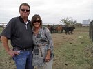 Kevin a Carol O &#769;Danielovi z Oklahomy pili letos o patnáct kus dobytka...