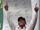 JSEM AMPION. Lewis Hamilton z týmu Mercedes obhájil titul mistra svta....