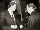 Viktor Koený a Václav Havel na zaátku devadesátých let.